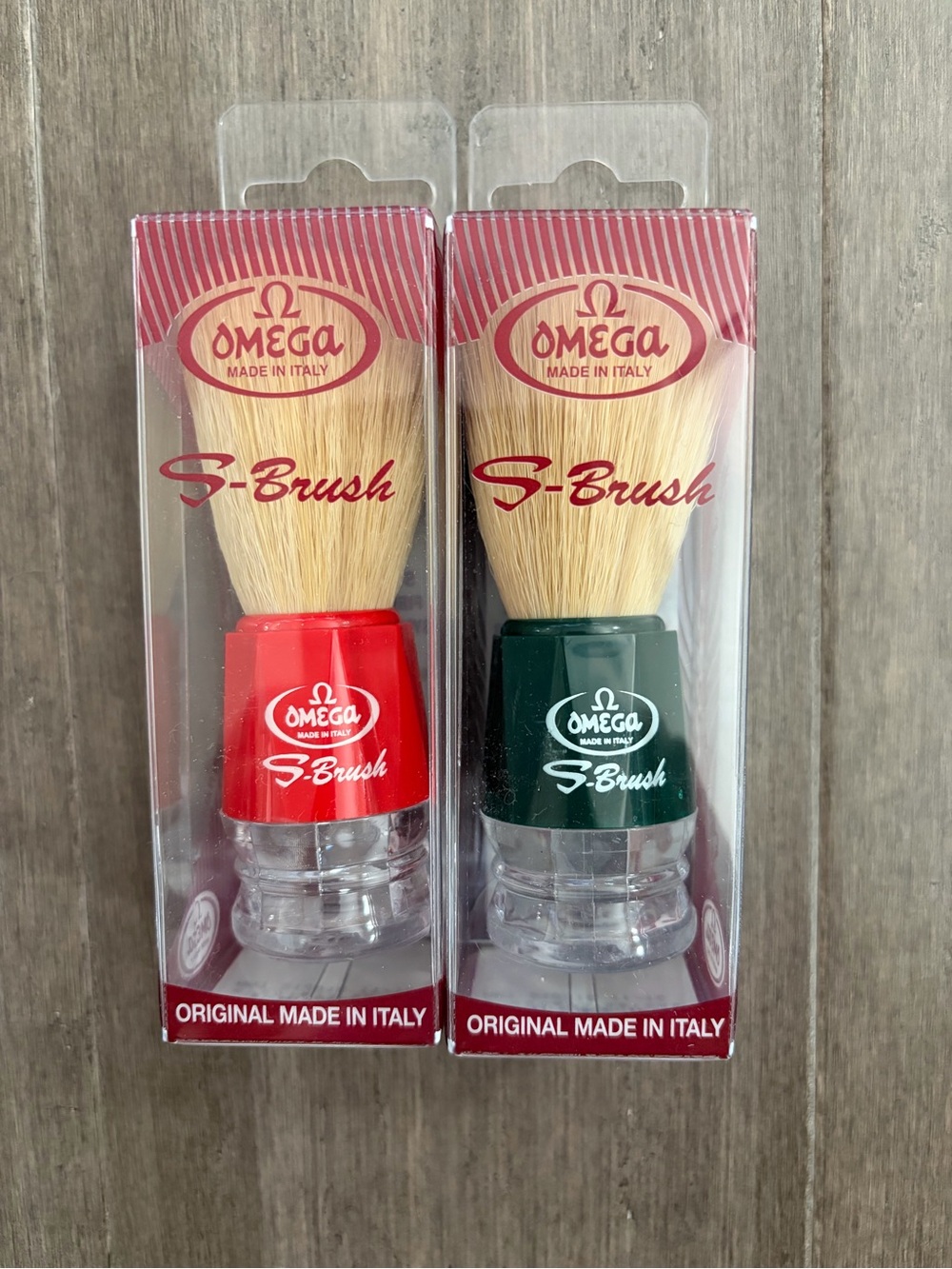 Omega Shaving Brush Synthetic Fiber- Made in Italy
